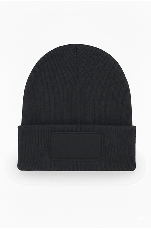 Uneek Rectangular Patch Beanie